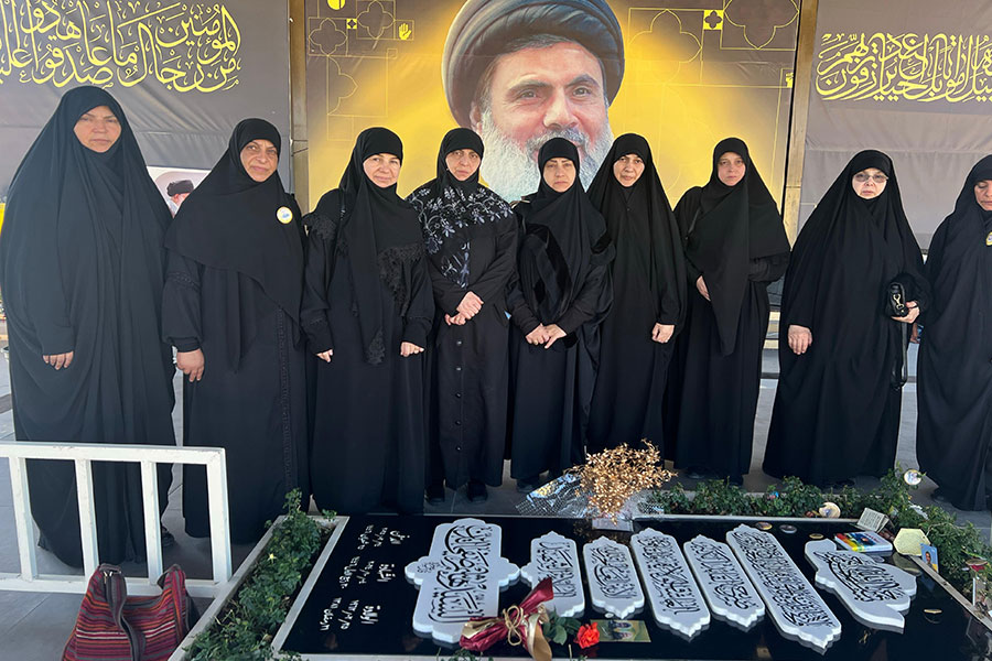 وفد من الهيئات النسائية في قطاع الشقيف يزور مرقد السيد هاشم صفي الدين ومقام النبي ساري